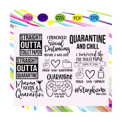 quarantine svg, peace love sanitize svg, social distancing svg,2 020 svg, santitize for silhouette, files for cricut, sv