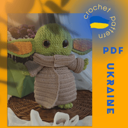 Baby Alien Crochet Pattern amigurumi (Ukrainian version)