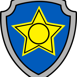 chase badge svg, paw patrol svg, paw patrol logo svg, paw patrol svg file, paw patrol svg everest, digital download