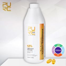 Treatment For Curly Frizzy Hair Care Brazilian Keratin Products Professional PURC 1000ml Keratin Hair Straightening