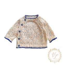 Step-by-Step Baby Cardigan Knitting Pattern PDF | V62