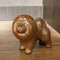 red Chow chow  statuette