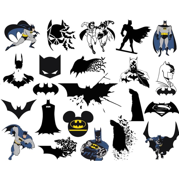 Vector Batman Pattern Png Batman SVG Bundle, Batman PNG, the Batman Logo PNG, Batman C - Inspire ...