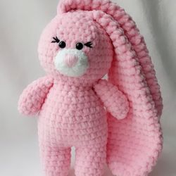 Crochet bunny, Stuffed bunny, Plush bunny, Crochet rabbit, Newborn photo prop, Plush toys for baby