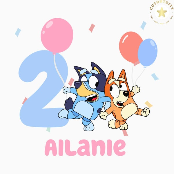 Bluey Birthday Personalized Digital Download, Bluey Birthday | Inspire ...
