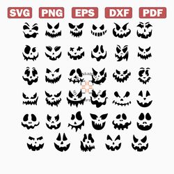 pumpkin face svg, jack o lantern faces, halloween pumpkins faces, pumpkin faces clipart, pumpkin faces cut file, hallowe