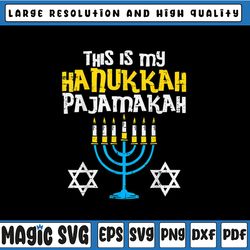 this is my hanukkah pajamakah png, menorah chanukah pajamas png, jewish png, hanukkah png funny jewish holiday family pn