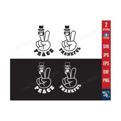 peace sign turkey svg png, thankful svg, thanksgiving sublimation png, autumn svg, fall shirt svg cut file for cricut silhouette, peace svg