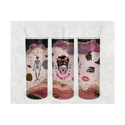 momster messy bun funny sublimation designs for skinny tumbler 20oz design - png, digital download.