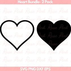 heart outline | heart digital download | svg png dxf eps instant digital download