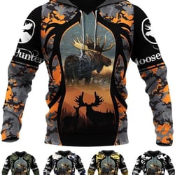 273thhht-moose hunting colorful hoodie