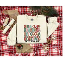 santa claus shirt, christmas shirt, santa shirt, retro christmas shirt, retro winter shirt, women christmas shirt, reind