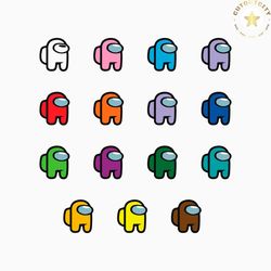 among us svg, among us color svg, among us layered svg, among us logo, among us cricut svg, cutting file