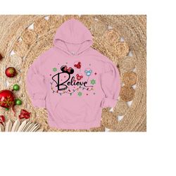 believe christmas hoodie pink, religious shirt, adult christmas shirt, believe t-shirt, believe santa shirt, christmas s