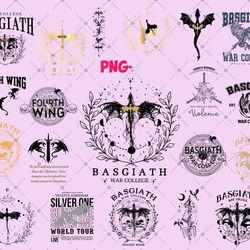 basgiath war college png bundle, fourth wing png, fourth wing png, rebecca yarros png, bookish png, dragon rider png