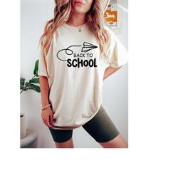 Comfort ColorsBack To School T Shirt, Teacher Shirt, Back To School Gift, Back To School Airplane Shirt, Teacher Life Te