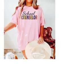 comfort colorsschool counselor gift for women, counselor shirt, back to school, school counseling, teacher tee, gift for