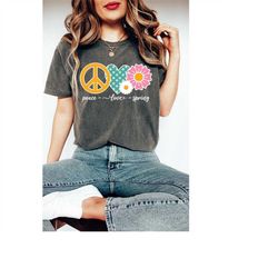 comfort colorspeace love sipring shirt, wildfower shirt, spring t shirt, wildflower tee, daisy shirt, inspirational tee,