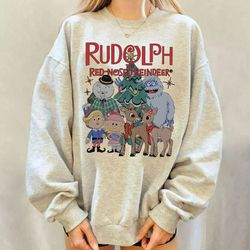 rudolph the red nosed reindeer sweatshirt, rudolph christmas sweatshirt, christmas movie shirt, rudolph xmas sweater.jpg