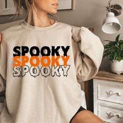 stay spooky sweatshirt, halloween sweatshirt, spooky season shirt, ghost halloween, halloween gift.jpg