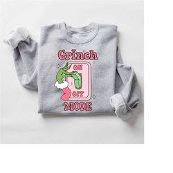 Grich Hand Sweater, Grin Mode On Shirt, Movie Christmas Hoodie, That's It I'm not Going, Merry Grinmas, Gift for Christm