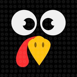 cute turkey face thanksgiving day svg, turkey face svg, thanksgiving day svg, turkey svg, funny turkey svg