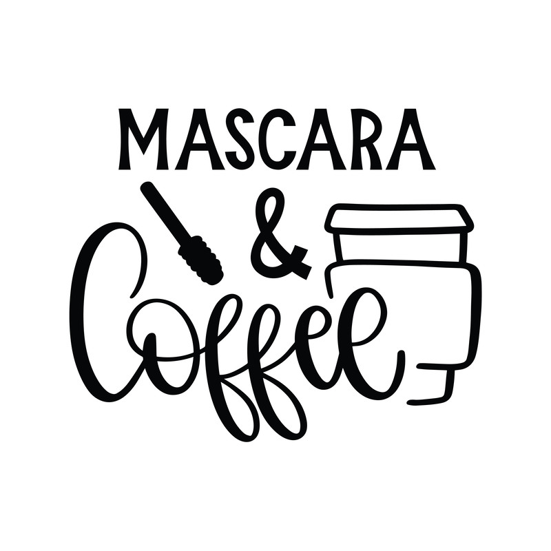 Mascara & Coffee SVG Cut File.png