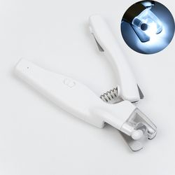 smart claw cutter for pets, with saw, led light and claw container, battery operated 79896