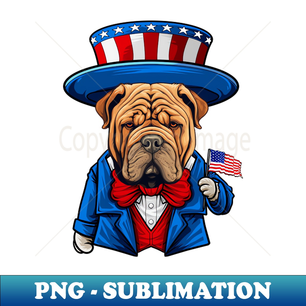 AE-20231107-2417_Funny 4th of July SharPei Dog Shar pei 5835.jpg