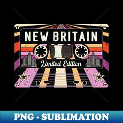 vintage 80s new britain city - artistic sublimation digital file - unleash your inner rebellion