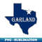 AG-20231107-2581_Garland Texas Lone Star State Map TX City Navy Blue 7864.jpg