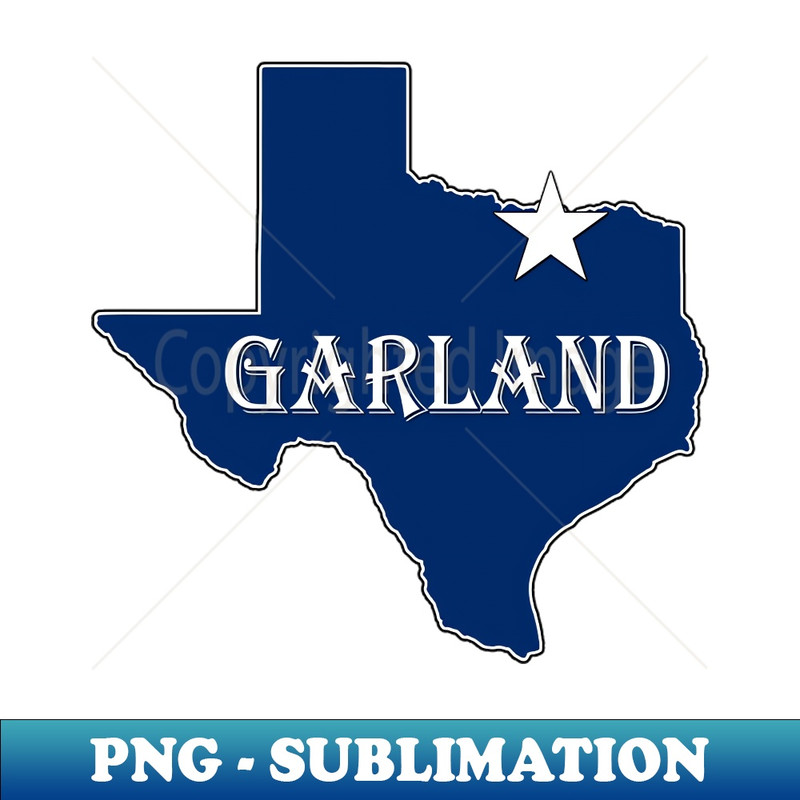 AG-20231107-2581_Garland Texas Lone Star State Map TX City Navy Blue 7864.jpg
