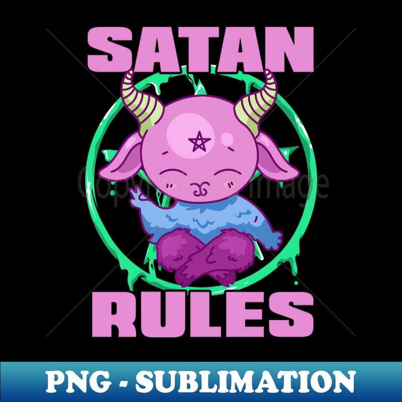 CL-20231107-7066_SATAN RULES Funny Sarcastic Satanic Pentagram Pastel Kawaii Goat Devil 6171.jpg