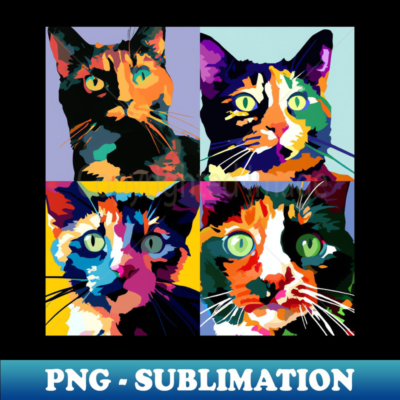 CO-20231107-10667_Tortoiseshell Pop Art - Cat Lover Gift 4585.jpg