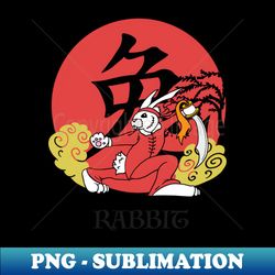 year of the rabbit kung fu bunny - creative sublimation png download - revolutionize your designs