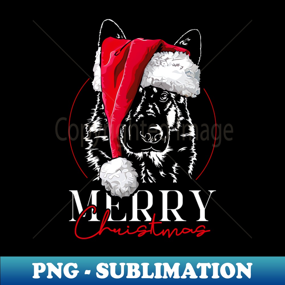 CZ-20231107-6969_Santa German Shepherd Merry Christmas dog mom gift present 4057.jpg