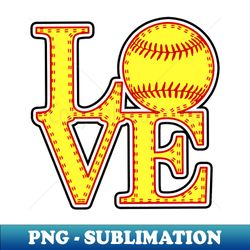 softball fastpitch love stitched outline 2023 - instant png sublimation download - bold & eye-catching
