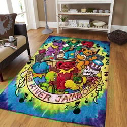 grateful dead band area rug &8211 music fans home decor &8211 homebeautyus