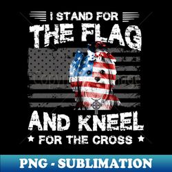 yorkie dog stand for the flag kneel for fallen - trendy sublimation digital download - unleash your creativity