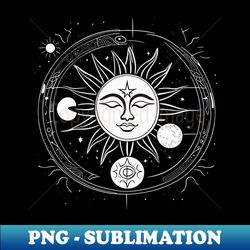 sun and moon - PNG Transparent Digital Download File for Sublimation - Boost Your Success with this Inspirational PNG Download