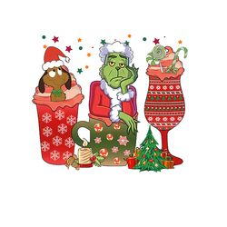 Grinch Christmas SVG, christmas svg, grinch svg, grinchy green svg, funny grinch svg, cute grinch svg, santa hat svg 91