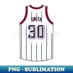 Kenny Smith Houston Jersey Qiangy - Modern Sublimation PNG File - Spice Up Your Sublimation Projects
