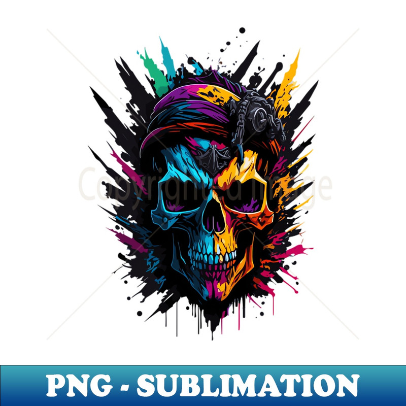 JZ-20231107-11535_Vibrant Colorful Skull T-Shirt Unleash Your Bold 7954.jpg