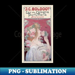 vintage perfume advertisement - poster - retro png sublimation digital download - revolutionize your designs
