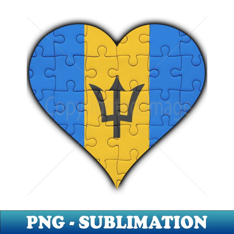 LY-20231107-618_Barbadian Jigsaw Puzzle Heart Design - Gift for Barbadian With Barbados Roots 2592.jpg