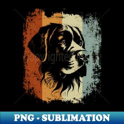 retro style vintage design saint bernard dog - png transparent sublimation file - bring your designs to life