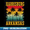 ME-20231107-5747_Retro Harrisburg Arkansas AR Tropical Summer Palm Trees Us State Pride 1037.jpg