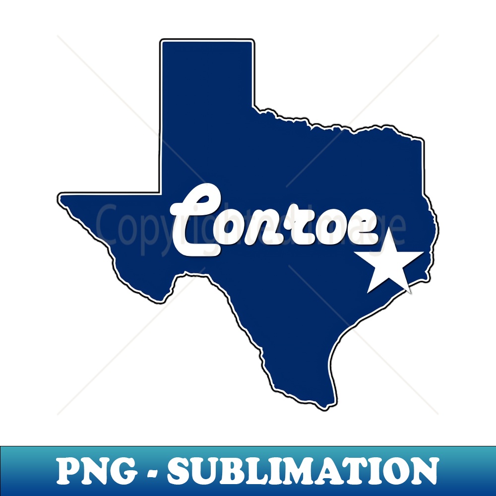 MO-20231107-1368_City of Conroe Texas Lone Star State Map Navy Blue 7592.jpg