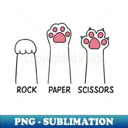 rock paper scissors pet animal cat paw cat lovers - stylish sublimation digital download - perfect for creative projects