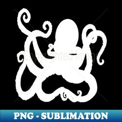 white kraken octopus lovers - instant png sublimation download - bold & eye-catching